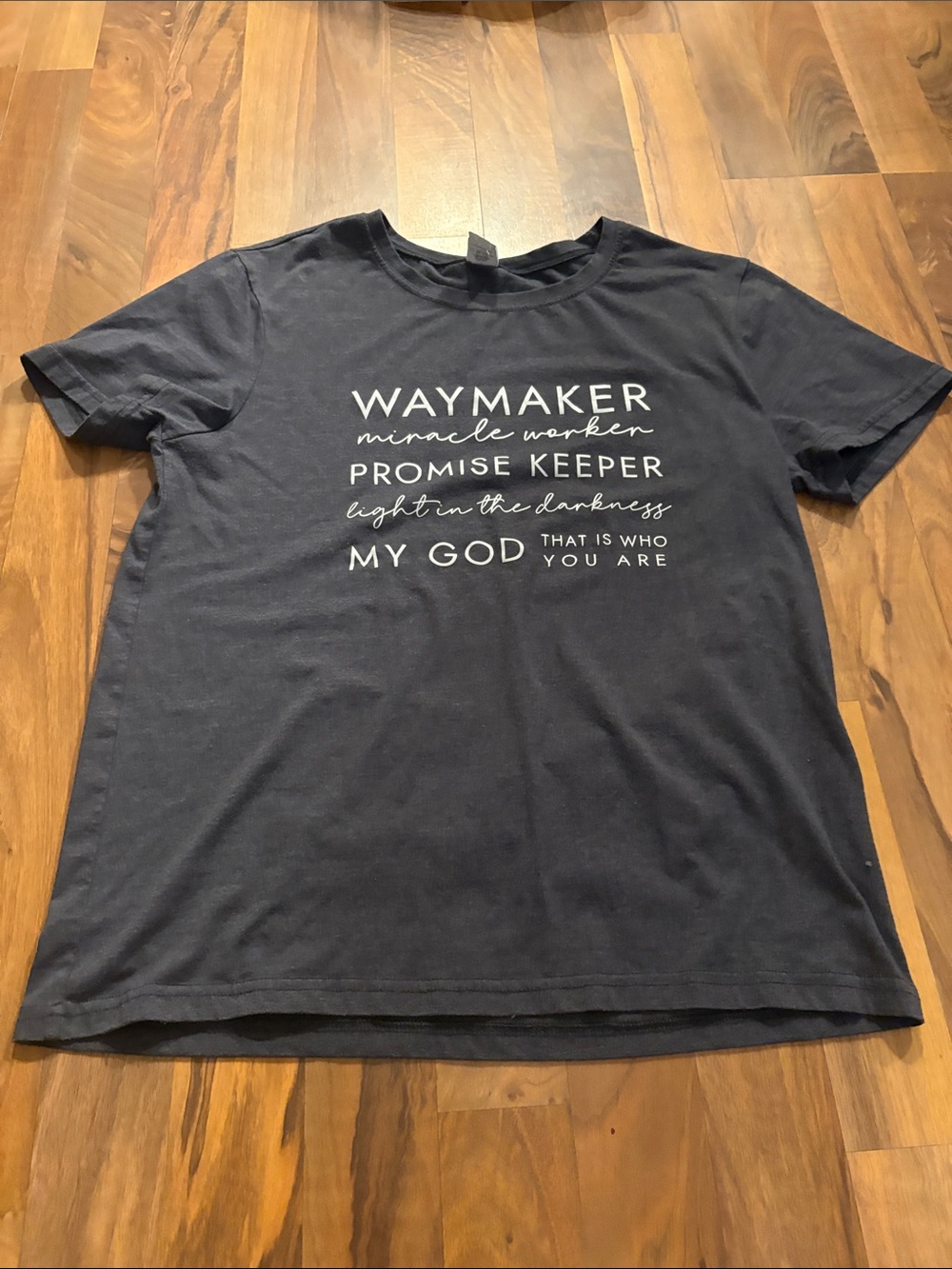 Waymaker Graphic Tee - Navy Christian Message